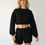 Thumbnail: Rebody Puff Sleeve Crop Sweatshirt