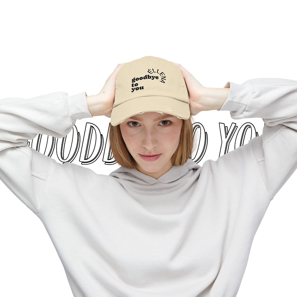Thumbnail: Unisex Distressed Cap - GOODBYE TO YOU