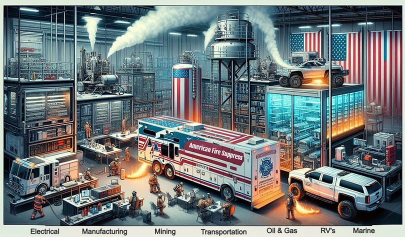 American Fire Suppress Industries Served