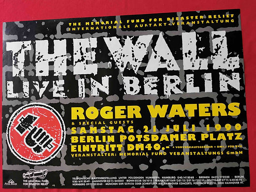ROGER WATERS - THE WALL - BERLIN - AFFICHE ORIGINALE