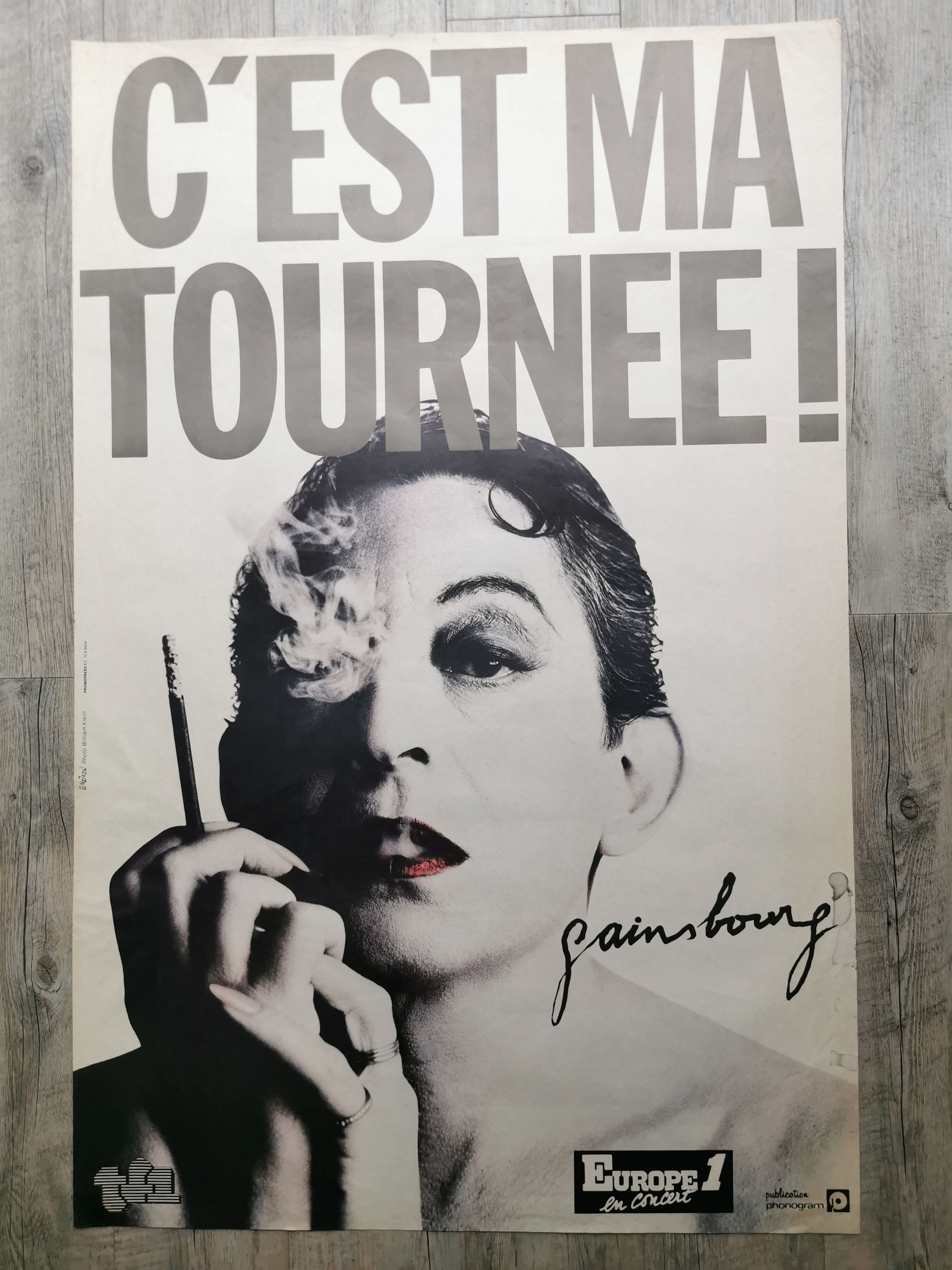 SERGE GAINSBOURG - AFFICHE ORIGINALE - CASINO DE PARIS