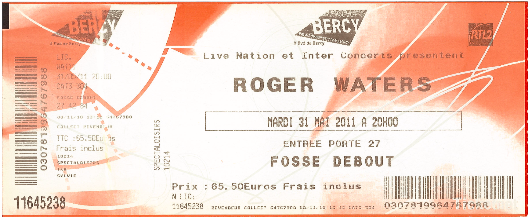 ROGER WATERS - PARIS - TOUR 2011