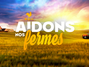 on voit le titre "aidons nos fermes" et sur le fond un champ de blé, un tracteur et une ferme
montage son, mixage son, sound design, robinson, lyon, paris, France