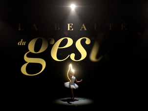 On voit une danseuse habillée een blanc sur un fond noir avec le titre "le beau geste"
montage son, mixage son, sound design, robinson, lyon, paris, France