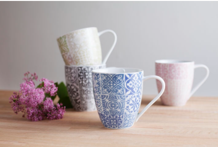 Oriental tiles_watercolor pattern