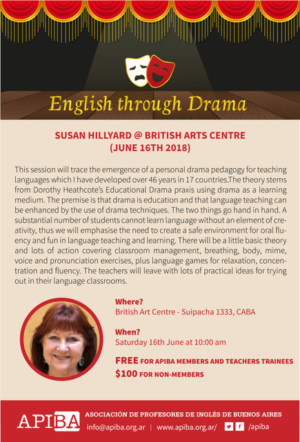 A workshop on English through Drama for APIBA