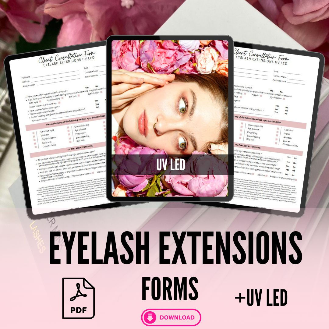 UV LED Eyelash Extensions Form