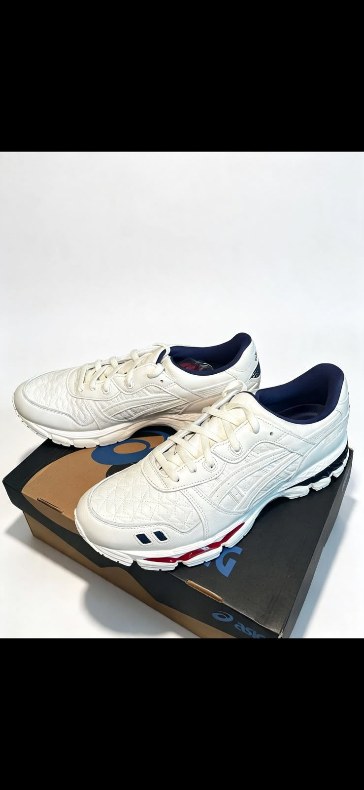 ASICS Gel-Lyte 3.1 x Kith France Trainers Size 12– Cream/Navy/Red – Boxed