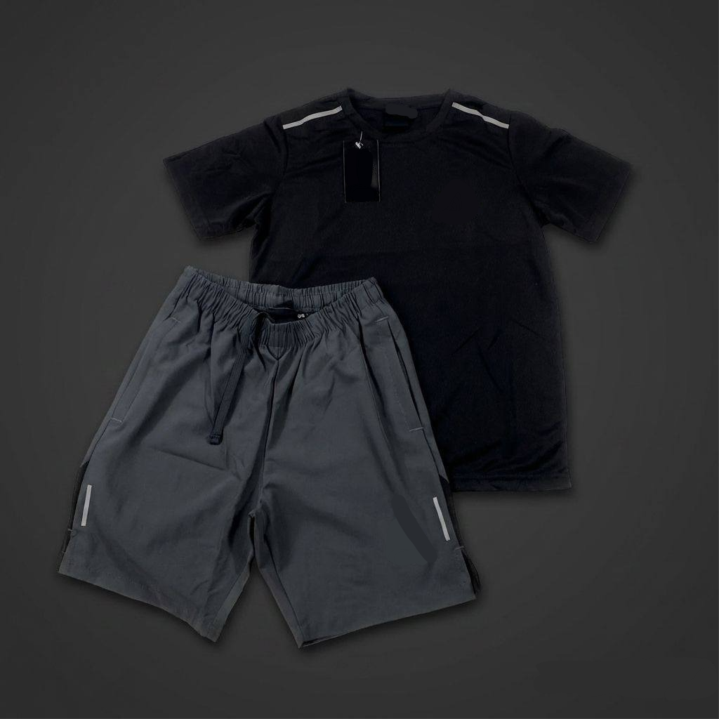 Shorts & T-shirt - Grey/Black 