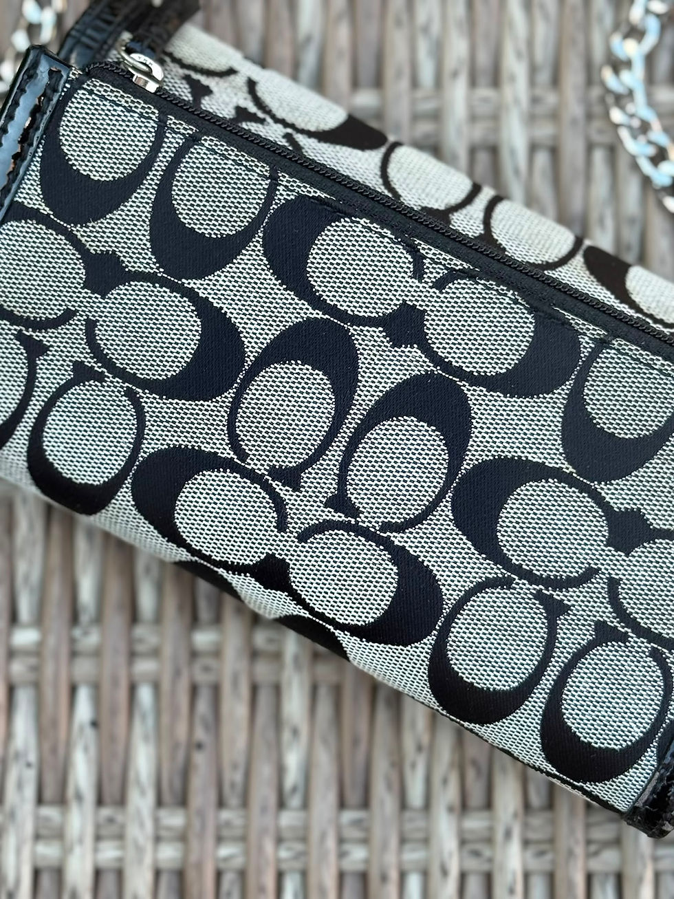 Thumbnail: Authentic Coach Signature Wallet on replacement Chain / Clutch