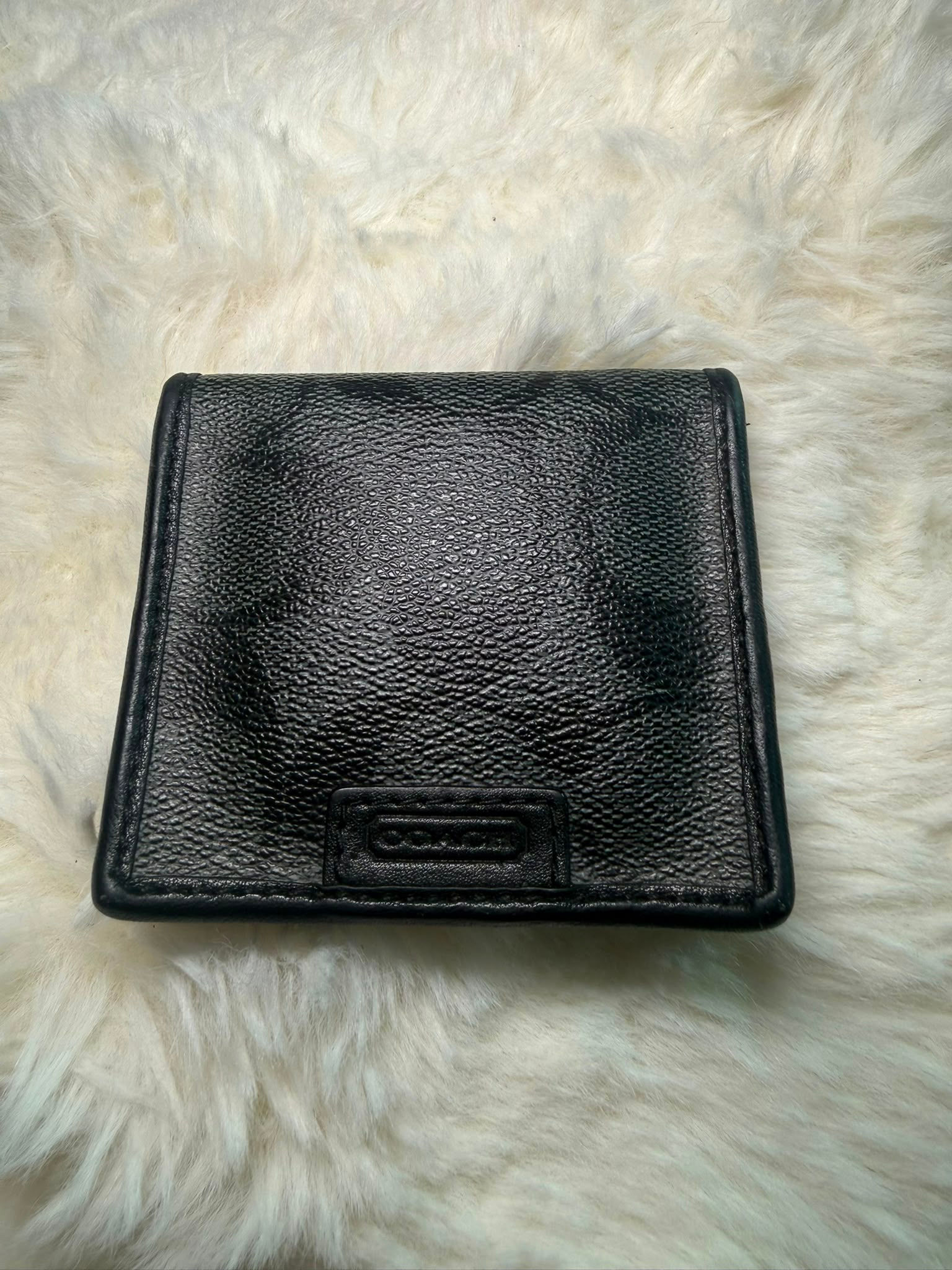 Authentic Coach Signature Coin Purse – Black