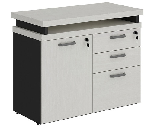 Credenza ajustable con 02 gavetas y 01 para carpetas | Practimuebles