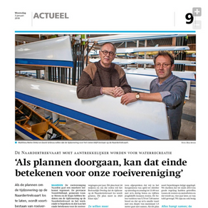 ROEIVERENIGING DREIGT DUPE TE WORDEN VAN 'TREKVAART-AMBITIES' OVERHEDEN