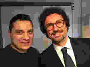 Danilo Toninelli in studio per la realizzazione di alcuni scatti pubblicitari