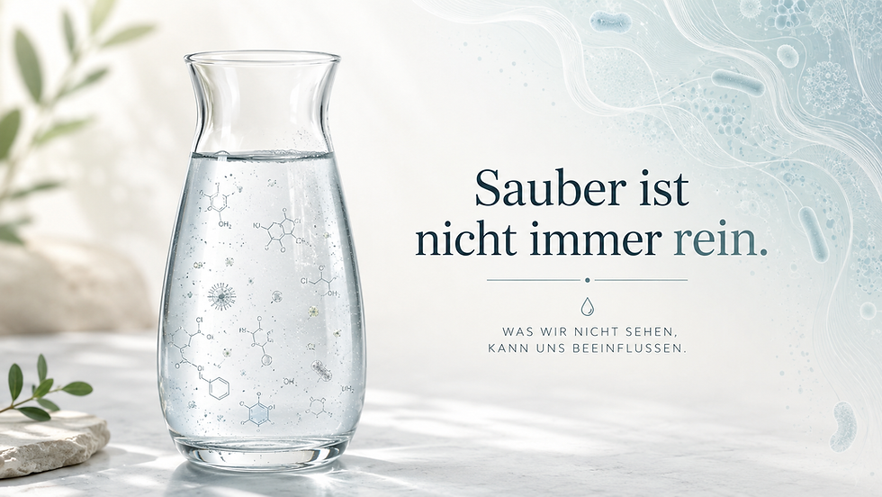 Wasserkaraffe auf Stein-Untergrund