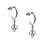 Thumbnail: M.E.101 Silver Drop Earrings
