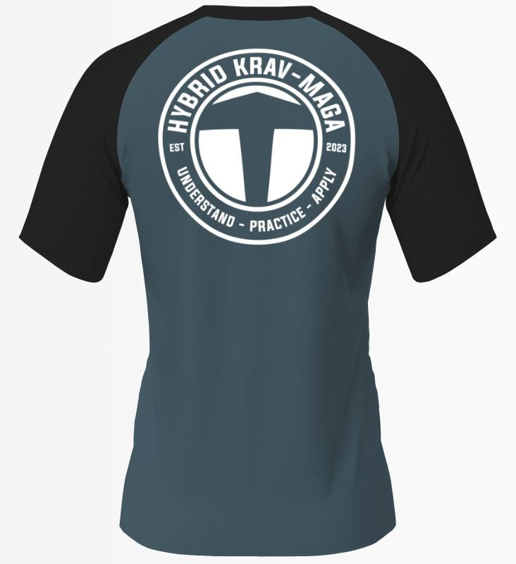 Thumbnail: Hybrid Krav Maga black belt ranked football shirt