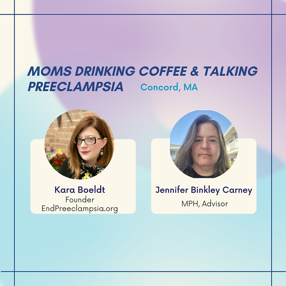 Moms Drinking Coffee & Talking Preeclampsia