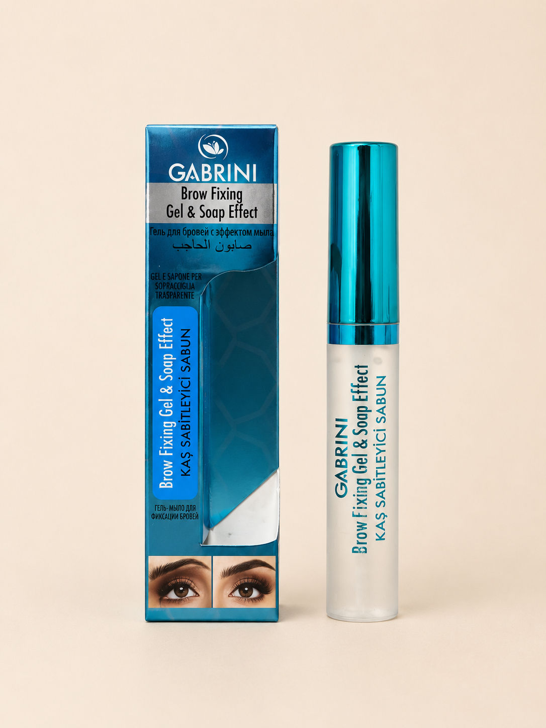 Гель-мыло для фиксации бровей Gabrini Brow Fixing Gel & Soap Effect