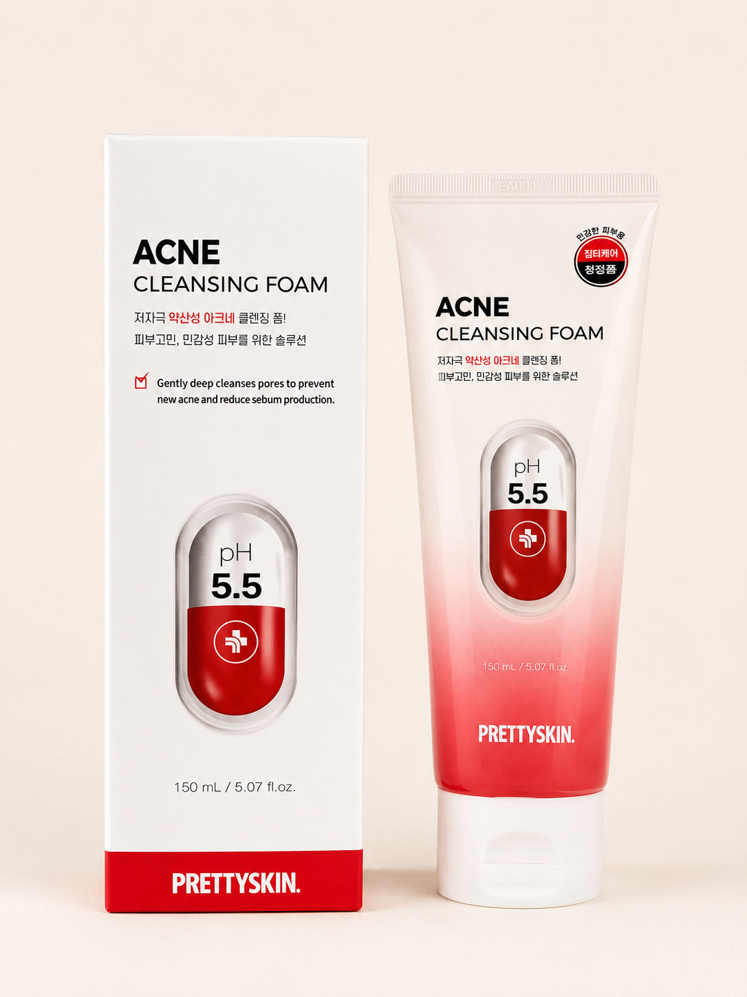 Пенка для умывания PRETTYSKIN Acne Cleansing Foam
