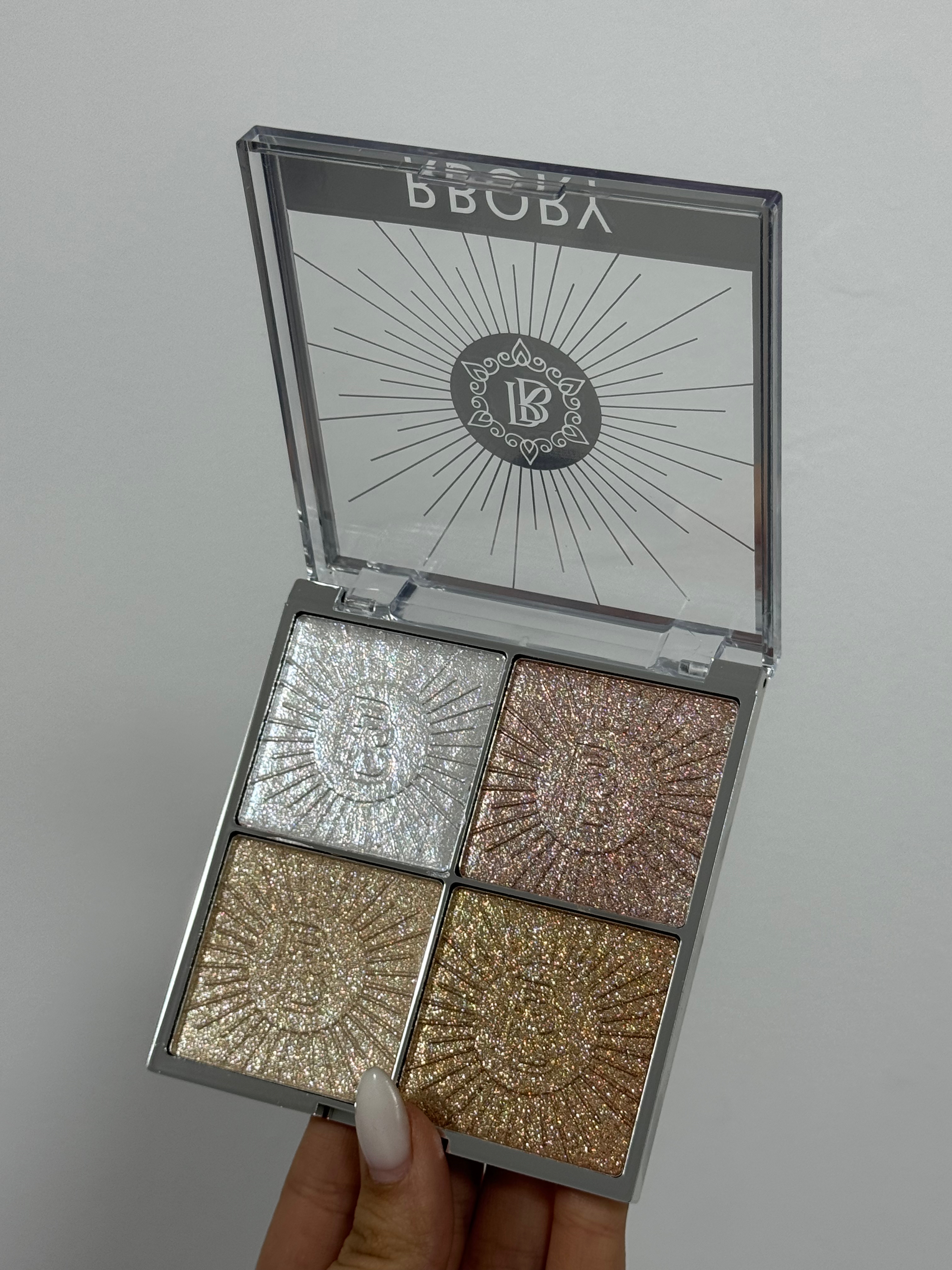 Хайлайтер 4в1 с большим шиммером 