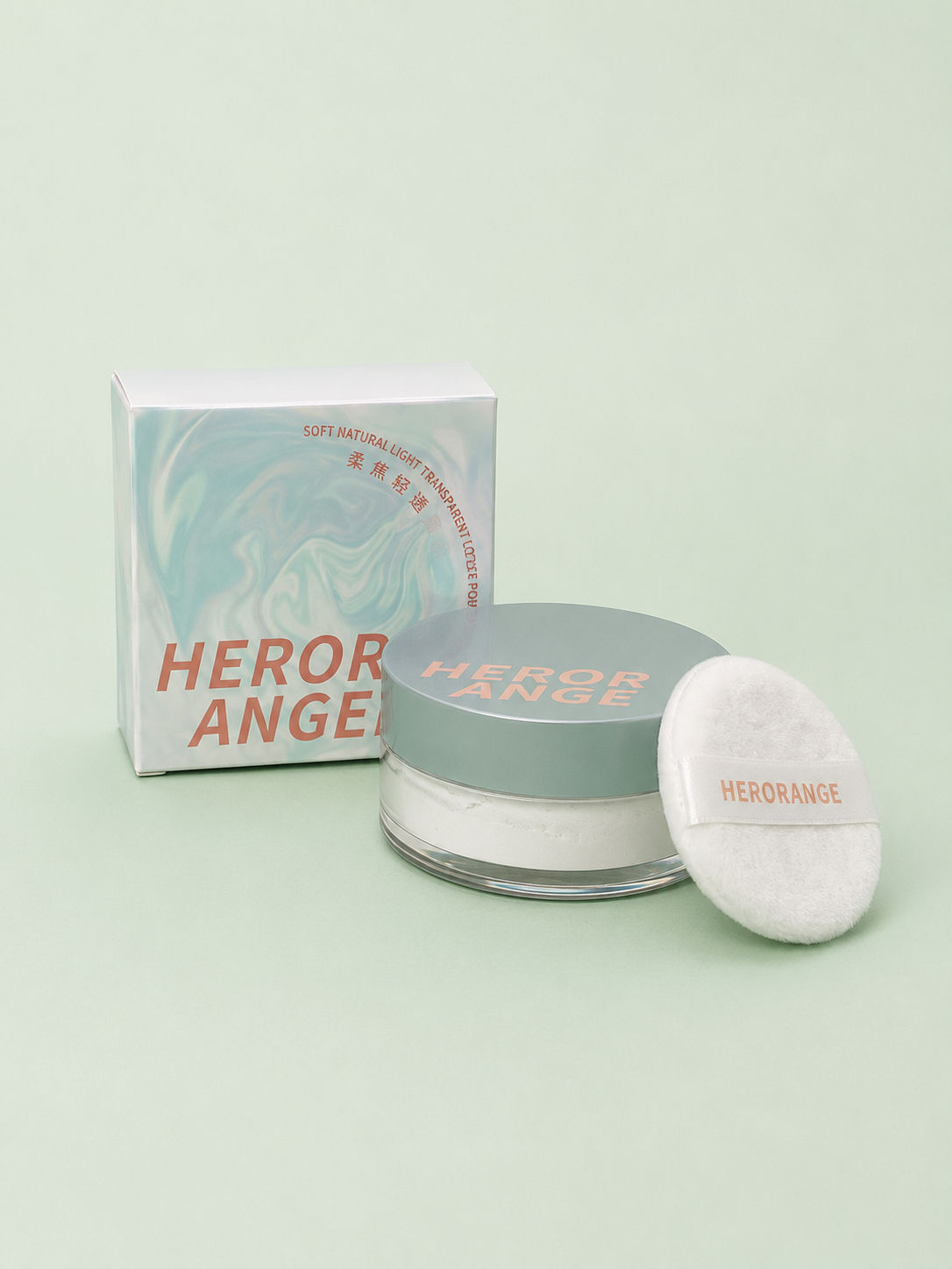 Рассыпчатая пудра для фиксации макияжа HEROR ANGE 