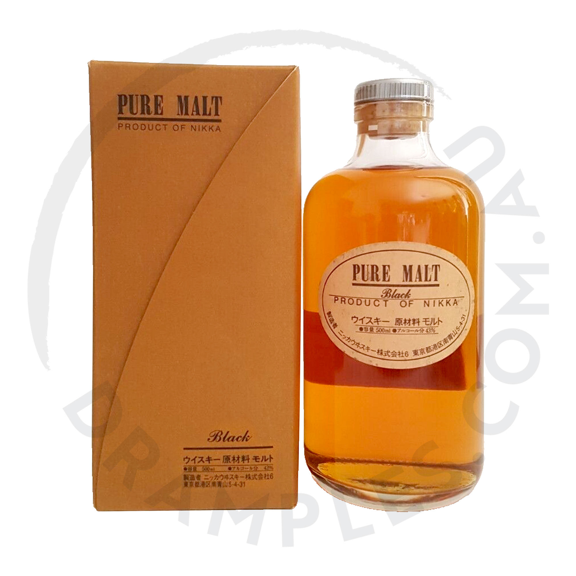 Nikka Black Pure Malt Blended Japanese Whisky (500ml)
