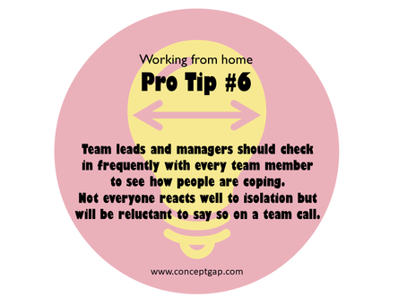 Working from home Pro Tip #6