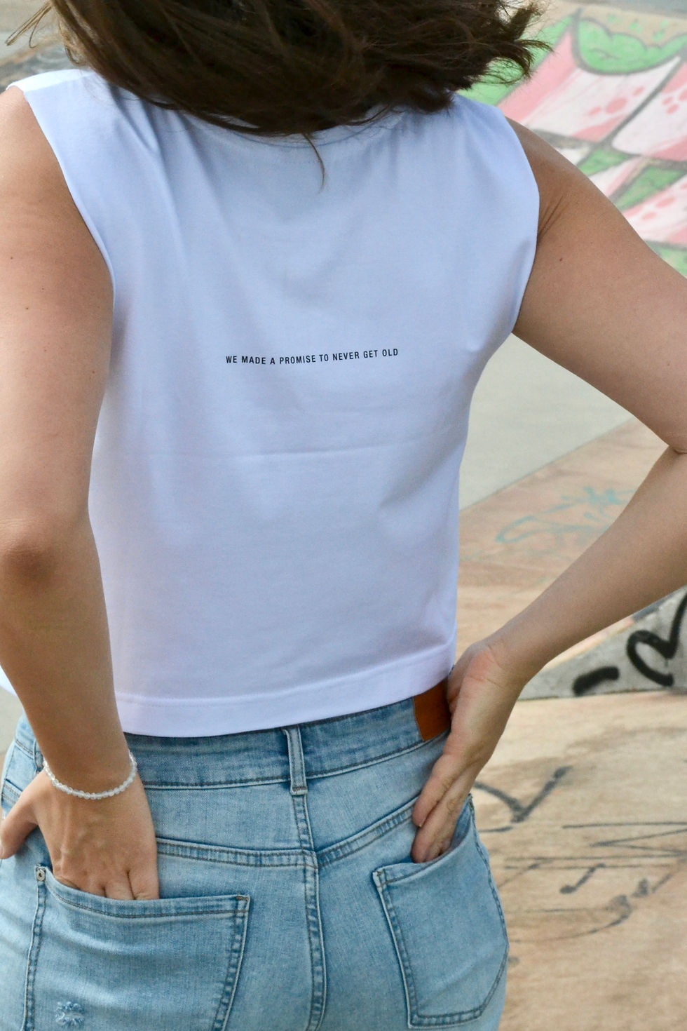 Miniatura: Crop top Spring White