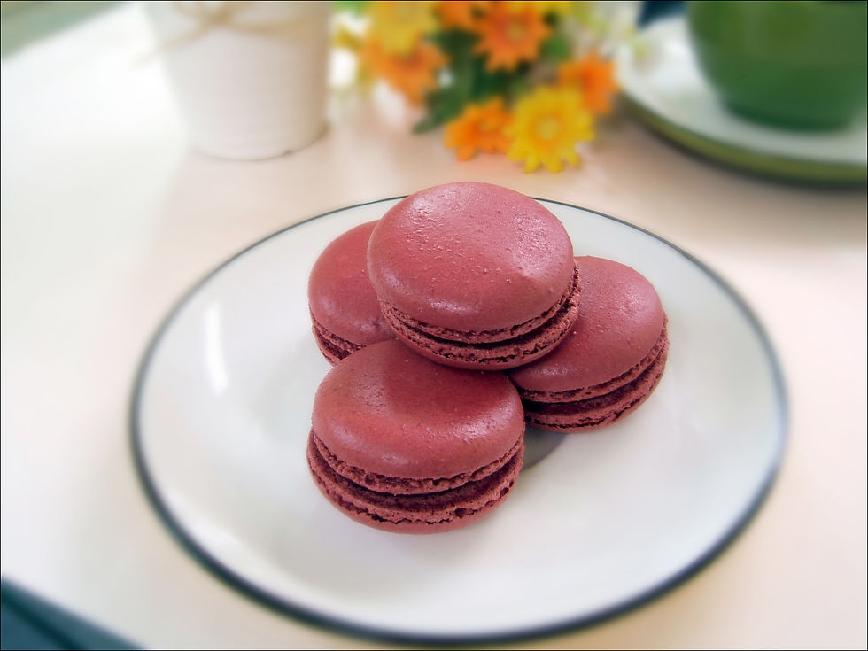 라즈베리 마카롱