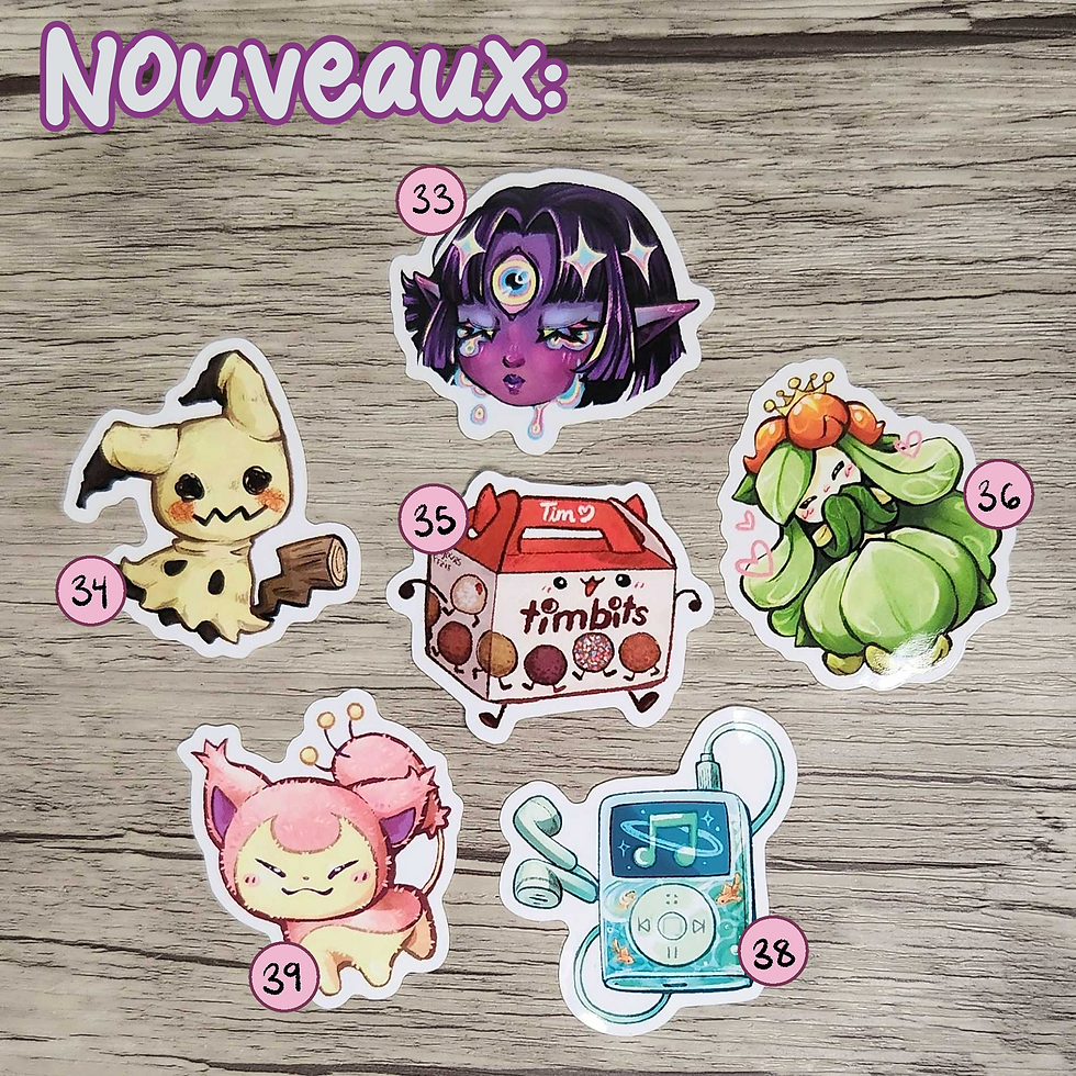 Miniature : 5 stickers au choix