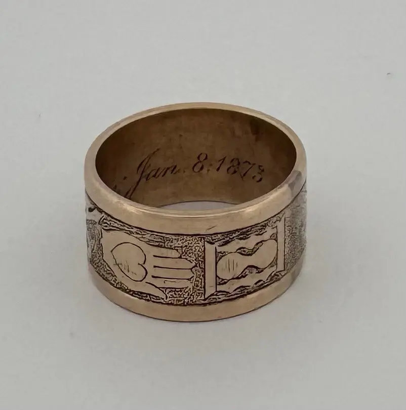 Thumbnail: Antique Mourning Ring 1873