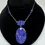 Thumbnail: 14k Antique Carved Lapis Lazuli 14" Necklace