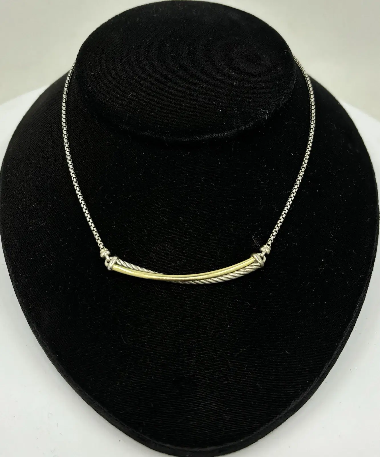 David Yurman Crossover Bar Necklace 17"