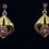 Thumbnail: Vintage 18k Ruby Dangle Earring