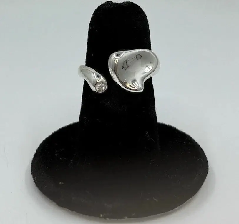 Thumbnail: Tiffany & Co. 925 Elsa Peretti Diamond Full Heart Ring