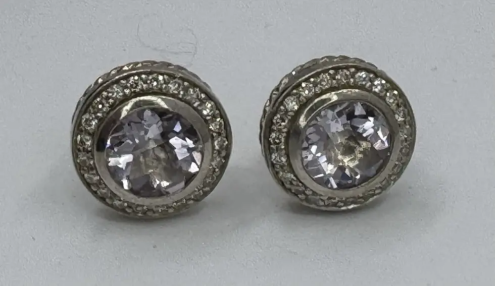 Thumbnail: David Yurman Morganite And Diamond Studs