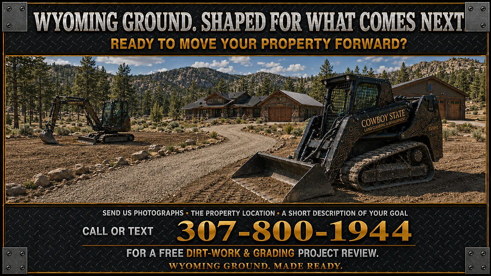 CSLCD Dirt Work, Grading, Site Readiness