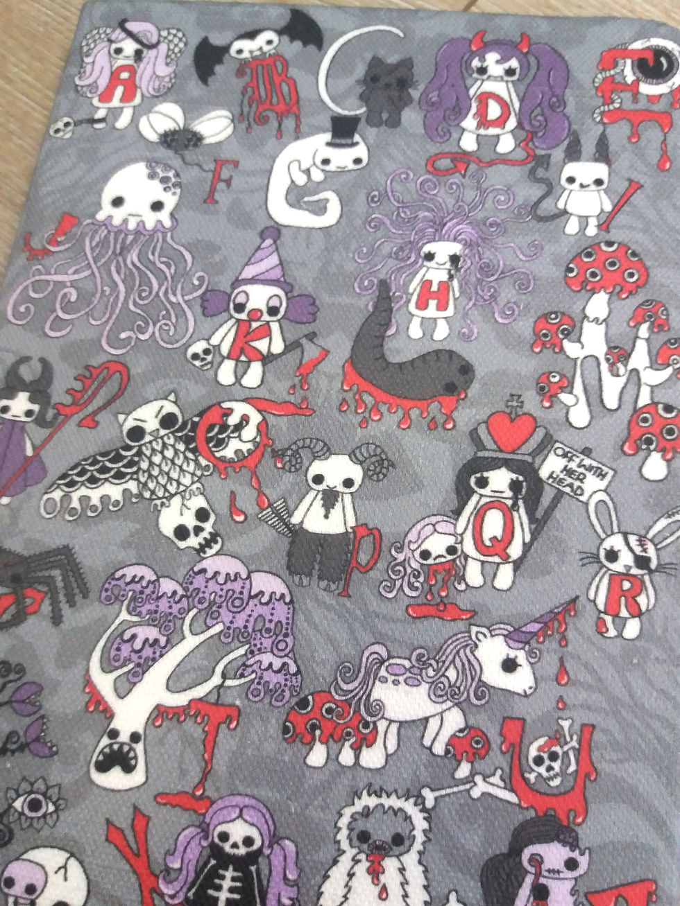 Thumbnail: A5 notebook - Creepy Cute Alphabet