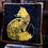 Thumbnail: Velvet cushion - Folk Fox - Black/gold