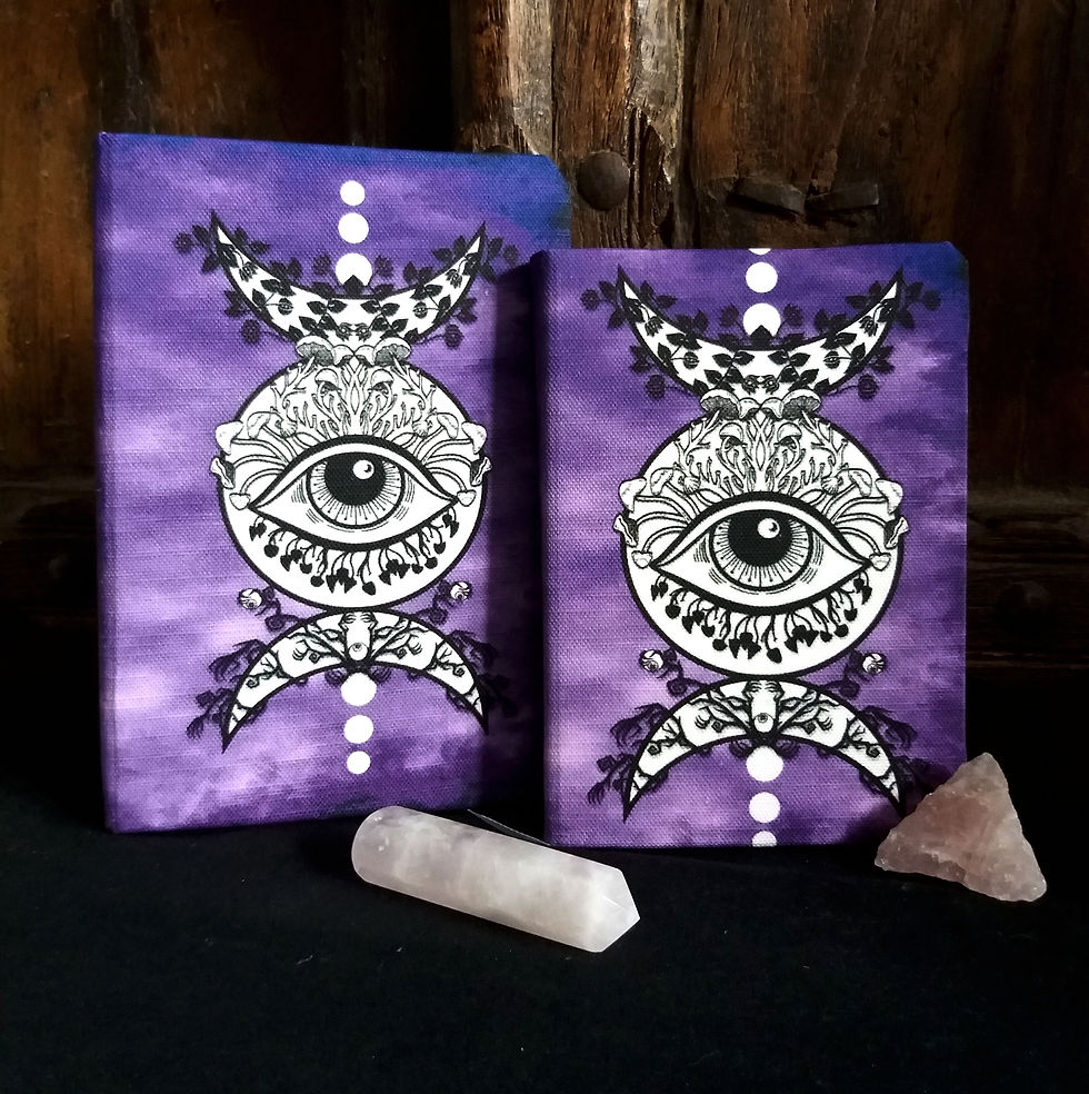 Thumbnail: A5 notebook - Triple Moon