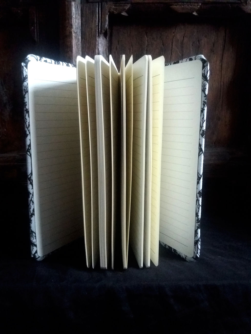 Thumbnail: A5 notebook - Ghost Moth - White