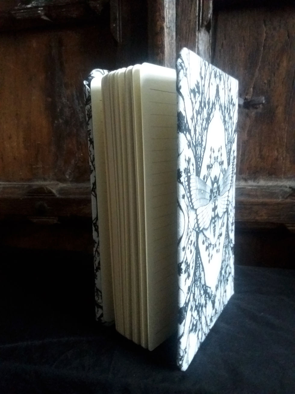 Thumbnail: A5 notebook - Ghost Moth - White