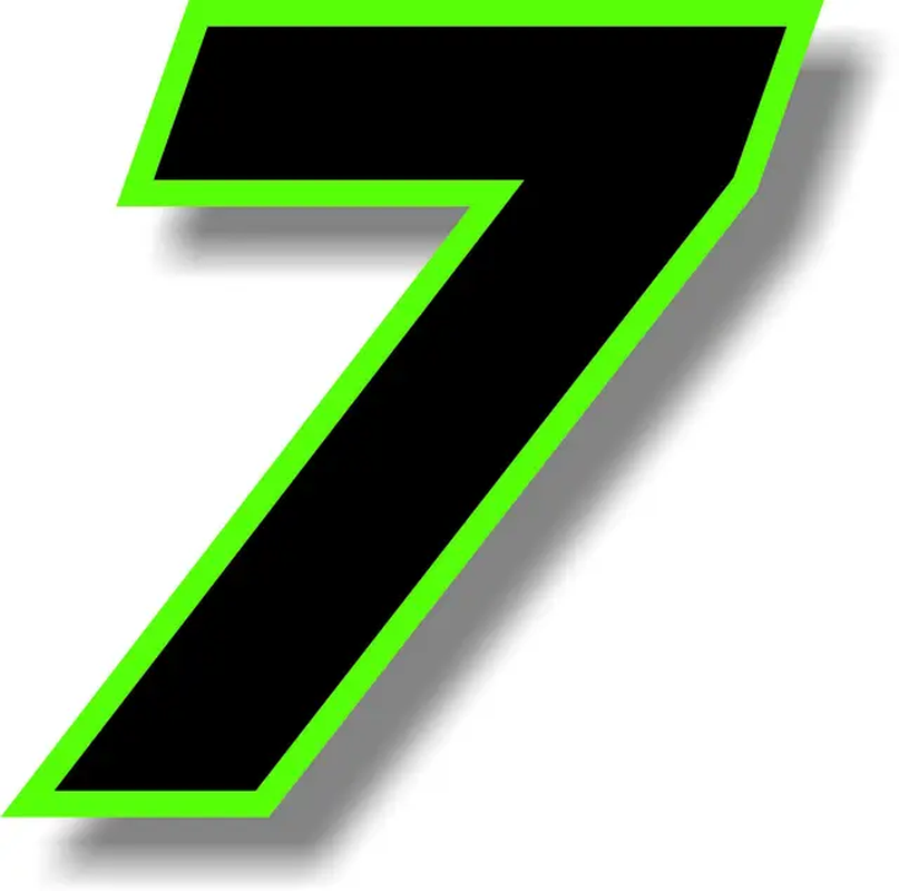 Thumbnail: Startnummern Schwarz/Grün