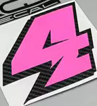 Thumbnail: Startnummern Pink 0-9