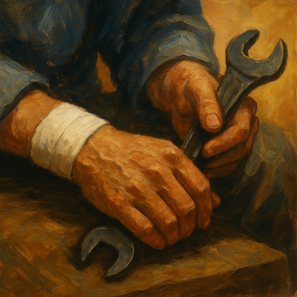 Ilustración de lesión laboral