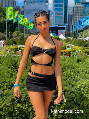 Grant Park, Chicago on a Beautiful Sunny Day