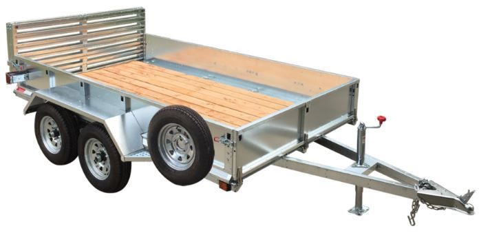 Remorque Metalexpert en acier galvanisé 66x117