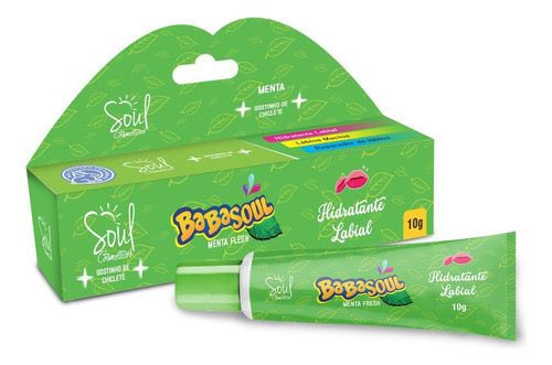 Hidratante Labial Gostinho de Chiclete Menta Fresh - Babasoul Soul Cosméticos