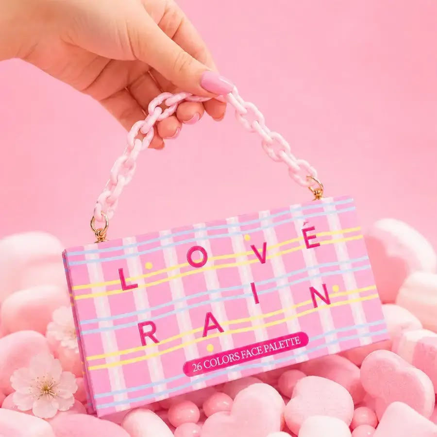 Paleta Multifuncional Bolsa Kit Iluminador Blush Contorno Livre Brilho Colorido